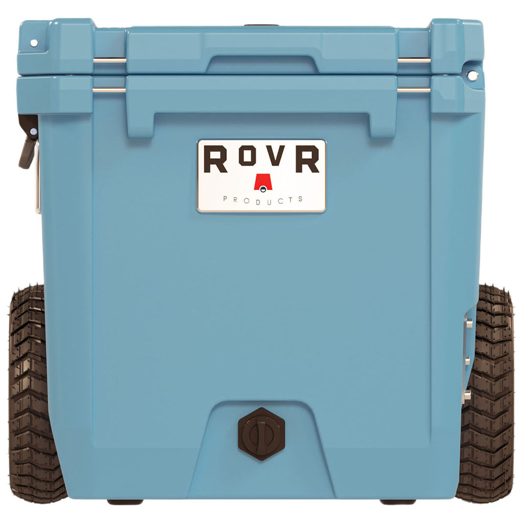 RovR Light Blue RollR 45qt Wheeled Hard Cooler
