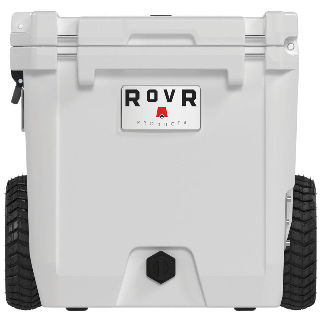 RovR White RollR 45qt Wheeled Hard Cooler