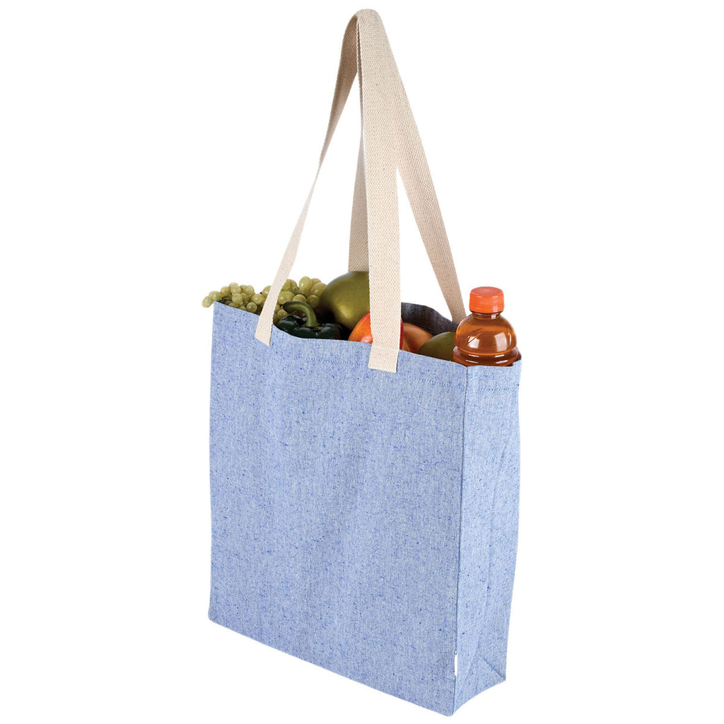 Logomark Blue Olivia 10 oz. Recycled Cotton Convention Tote