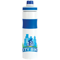 Logomark Blue Prescott 26 oz. Single Wall Recycled Stainless Steel Bottle