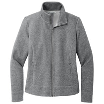 Port Authority Women's Grey Heather Network Fleece Jacket