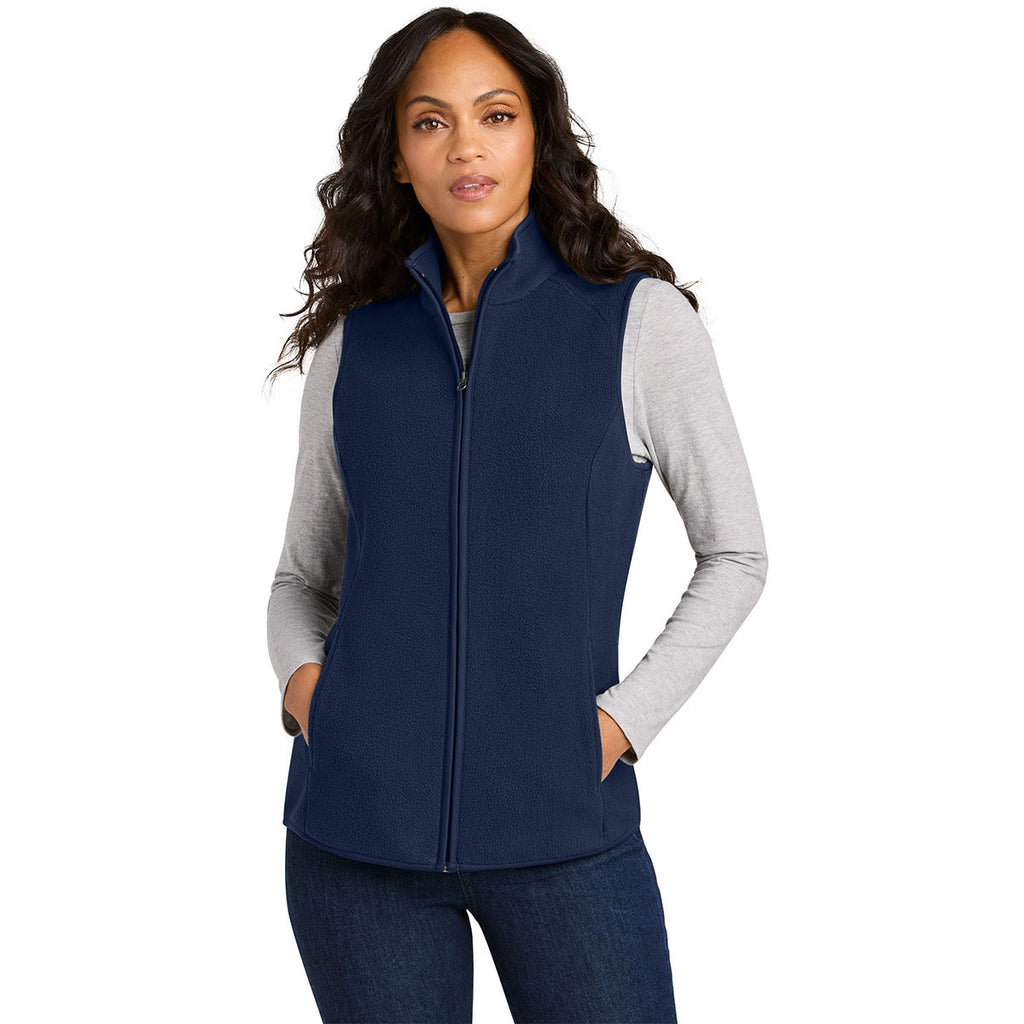 Port Authority Women's True Navy C-FREE Fleece Vest