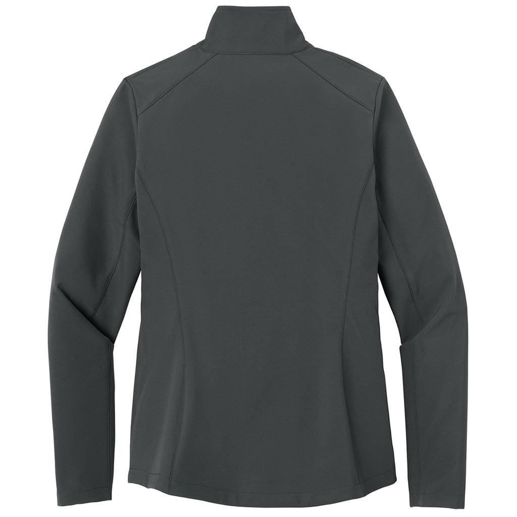 Port Authority Women's Grey Steel C-FREE Core Soft Shell