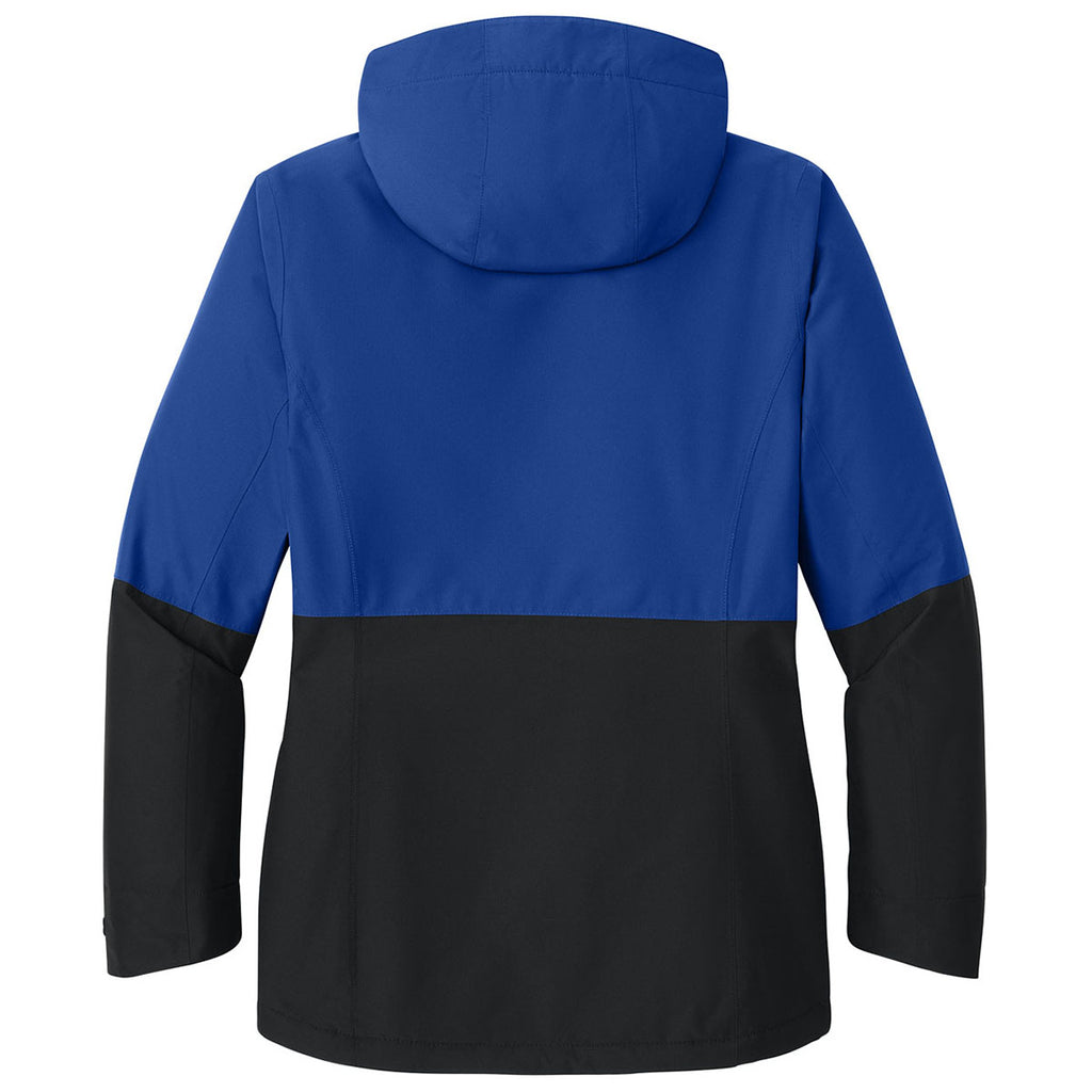 Port Authority Women's True Royal/Deep Black Insulated Heavy Ripstop Jacket