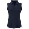 Cutter & Buck Women's Navy Blue Forge Eco Stretch Recycled Sleeveless Polo
