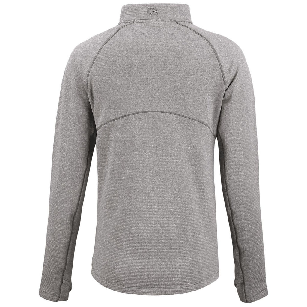 Cutter & Buck Women's Elemental Grey Heather Peshastin Fleece Recycled Full Zip Jacket