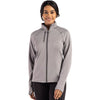 Cutter & Buck Women's Elemental Grey Heather Peshastin Fleece Recycled Full Zip Jacket