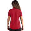 Cutter & Buck Women's Cardinal Red Advantage Refresh Epic Confidence Recycled Tri-Blend Pique Polo