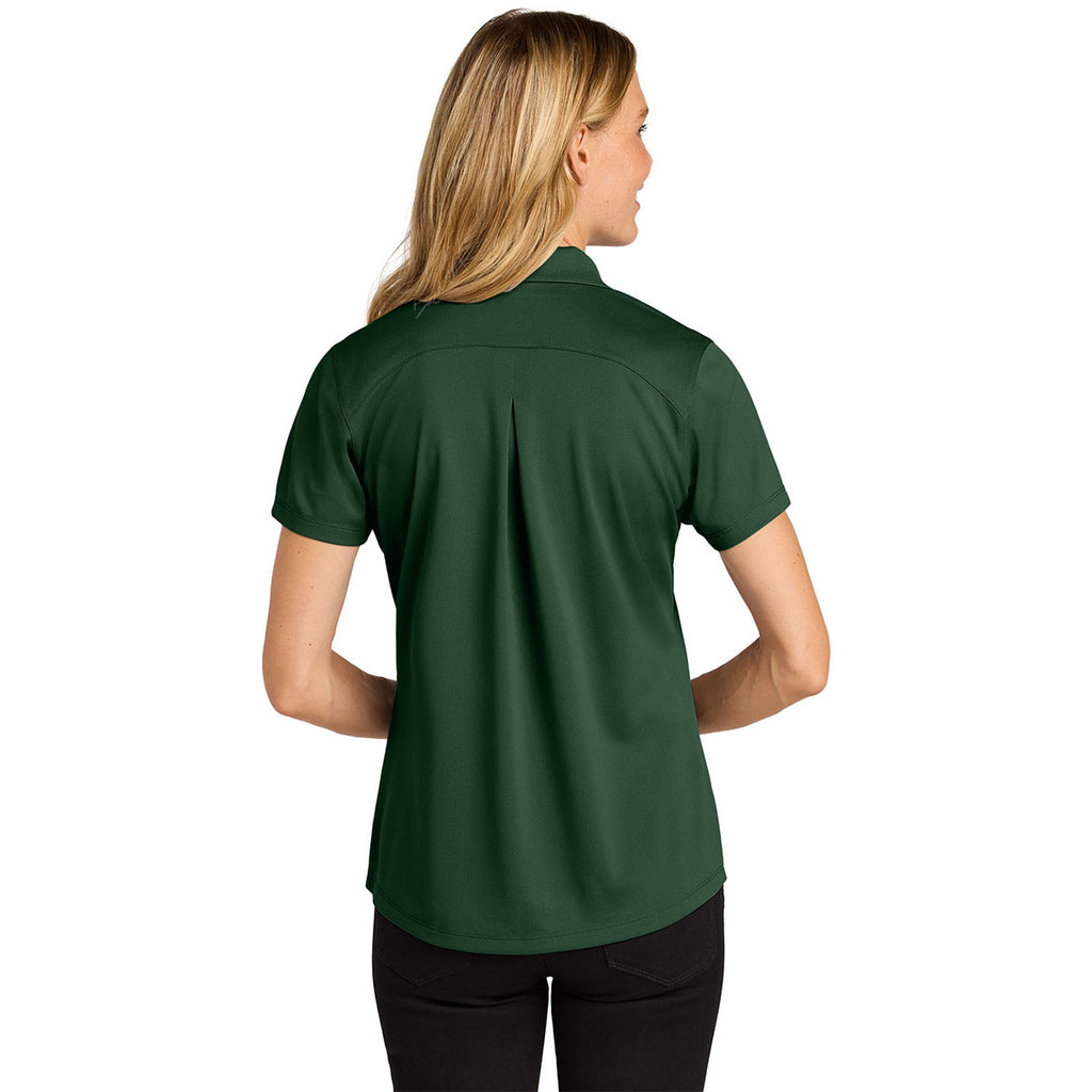 Port Authority Women's Deep Forest Green Wearever Performance Pique Polo