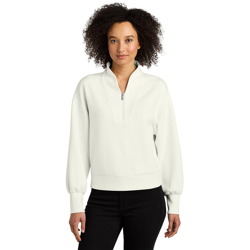 OGIO Women's Opal White Transcend 1/4-Zip