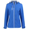 Clique Women's Royal Blue Telemark Eco Stretch Softshell Full Zip Hooded Jacket