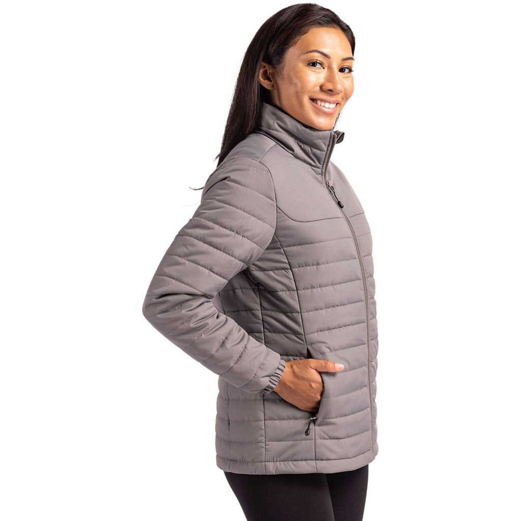 Clique Women's Pure Slate Elevation Eco Full Zip Puffer Jacket
