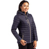 Clique Women's Dark Navy Valhalla Full Zip Puffer Jacket