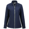 Clique Women's Dark Navy/Pure Slate Tempo Stretch Full Zip Softshell Jacket