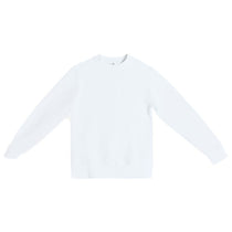 Lane Seven Unisex White Pigment-Dyed Crewneck Sweatshirt