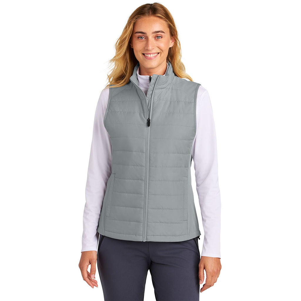 Sport-Tek Women's Silver Teknical Hybrid Vest