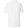 Harriton Women's White Maverick CVC Pique Polo