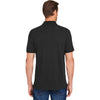 Harriton Men's Black Valiant Cotton Snag Protect Polo