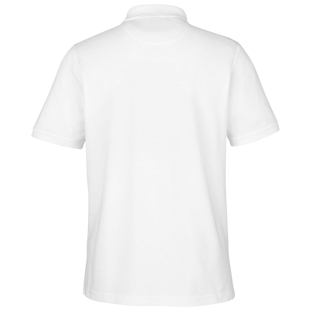 Harriton Men's White Valiant Cotton Snag Protect Polo