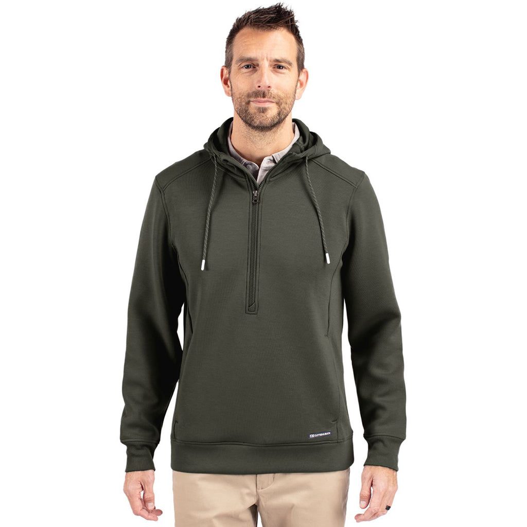 Cutter & Buck Men's Poplar Roam Eco Half Zip Recycled Pullover Hoodie