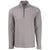 Cutter & Buck Men's Elemental Grey Heather Peshastin Eco Fleece Recycled Half Zip Pullover