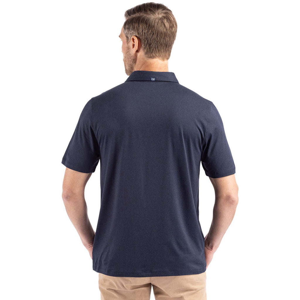 Cutter & Buck Men's Navy Blue Coastline Epic Comfort Eco Recycled Polo