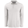 Cutter & Buck Men's Concrete Coastline Epic Comfort Recycled Long Sleeve Polo