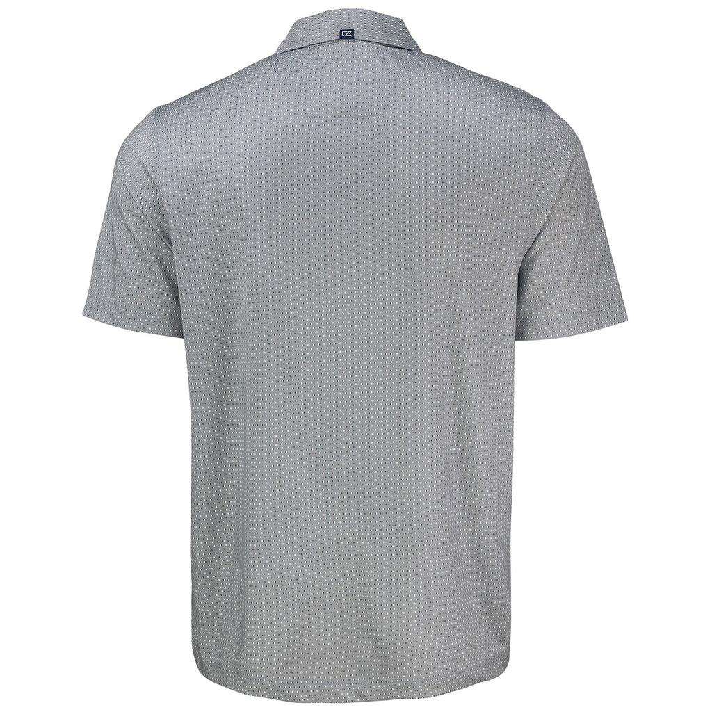 Cutter & Buck Men's Polished Pike Eco Shadow Check Print Recycled Polo