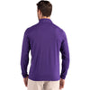 Cutter & Buck Men's College Purple Coastline Epic Comfort Recycled Quarter Zip