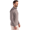 Cutter & Buck Men's Elemental Grey Coastline Epic Comfort Recycled Quarter Zip