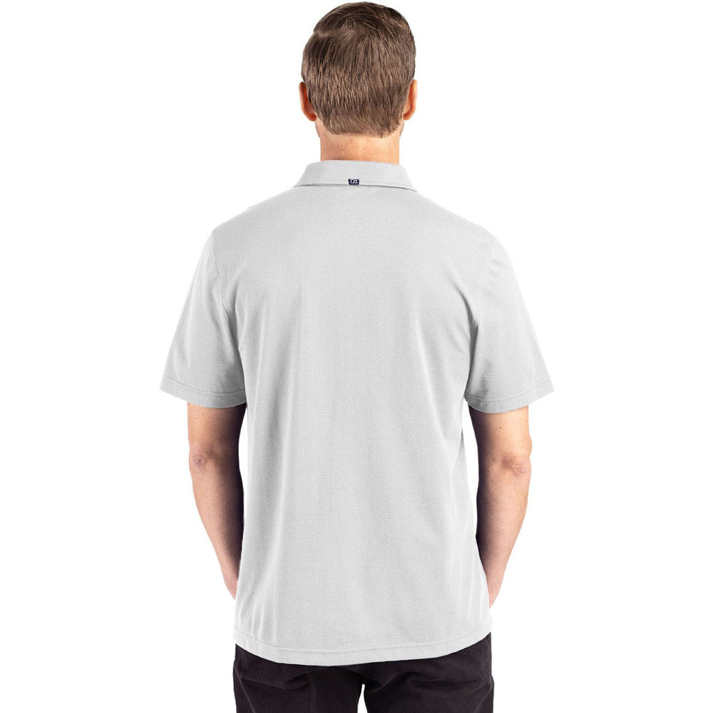 Cutter & Buck Men's Concrete Advantage Refresh Epic Confidence Recycled Tri-Blend Pique Polo