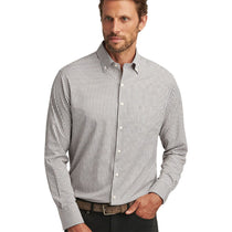 Peter Millar Men's Black Hanford Performance Twill Sport Shirt