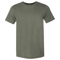 Bella + Canvas Unisex Military Green Triblend Short-Sleeve T-Shirt