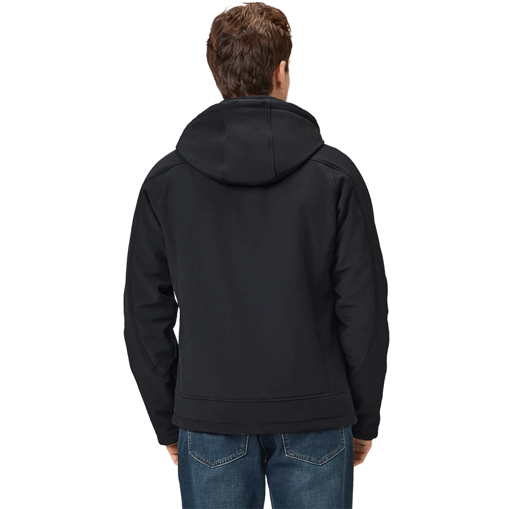 Ororo Men's Black Paragon Classic Heated Jacket 2.0 - Blue Zipper