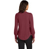 Mercer+Mettle Women's Rosewood Stretch Jersey Long Sleeve Blouson Top