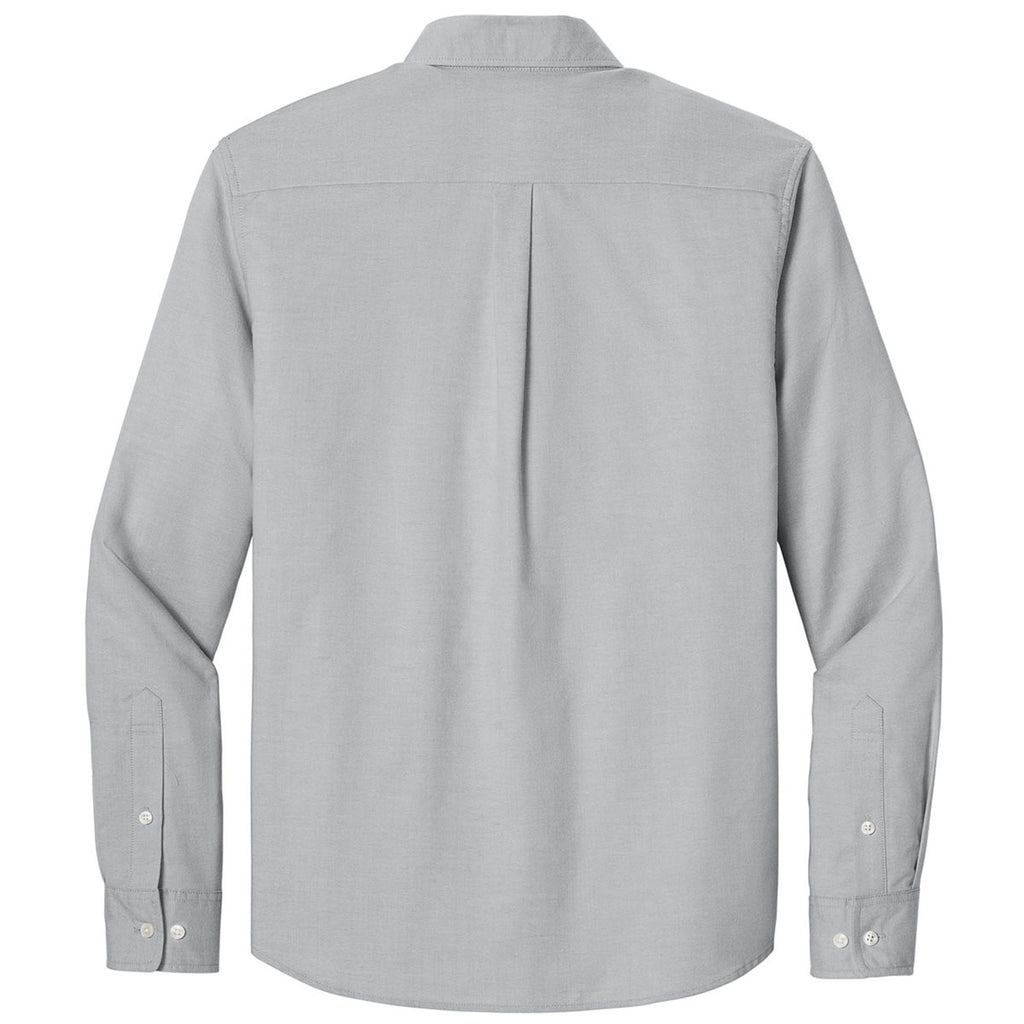 Mercer+Mettle Men's Gusty Grey Long Sleeve Modern Oxford Shirt