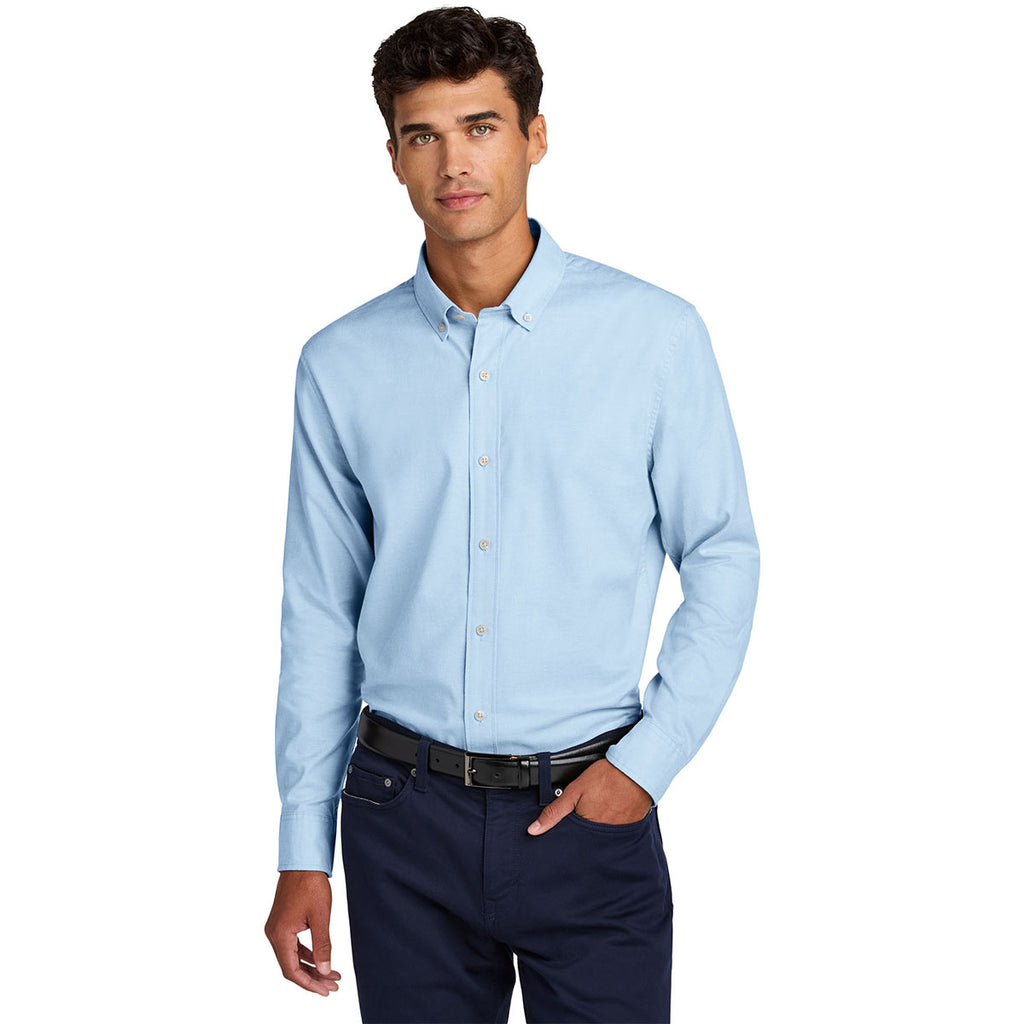 Mercer+Mettle Men's Light Blue Long Sleeve Modern Oxford Shirt