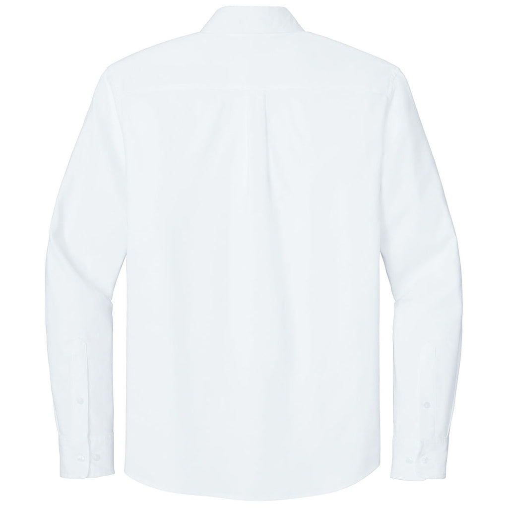 Mercer+Mettle Men's White Long Sleeve Modern Oxford Shirt