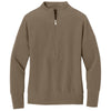 Mercer+Mettle Women's Warm Taupe Linear Texture 1/4-Zip