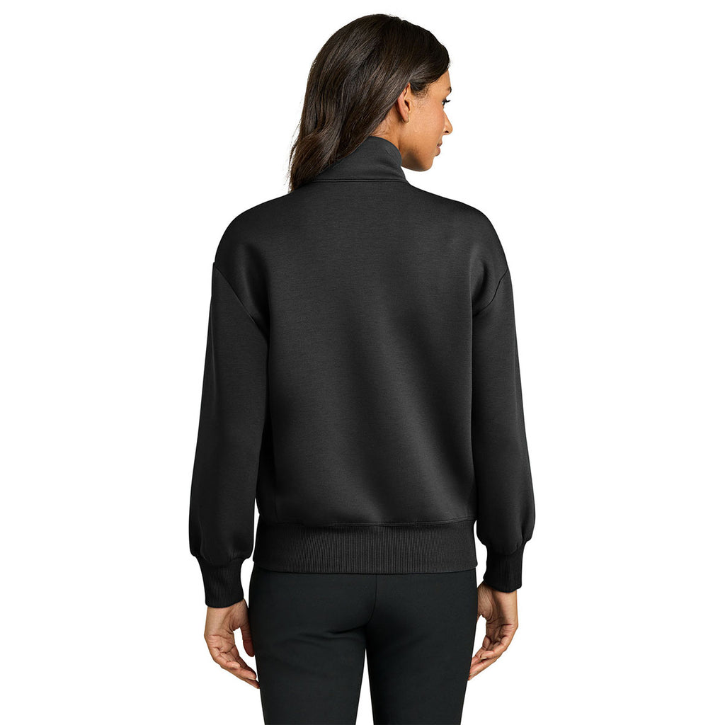 Mercer+Mettle Women's Deep Black Soft Spacer Full-Zip