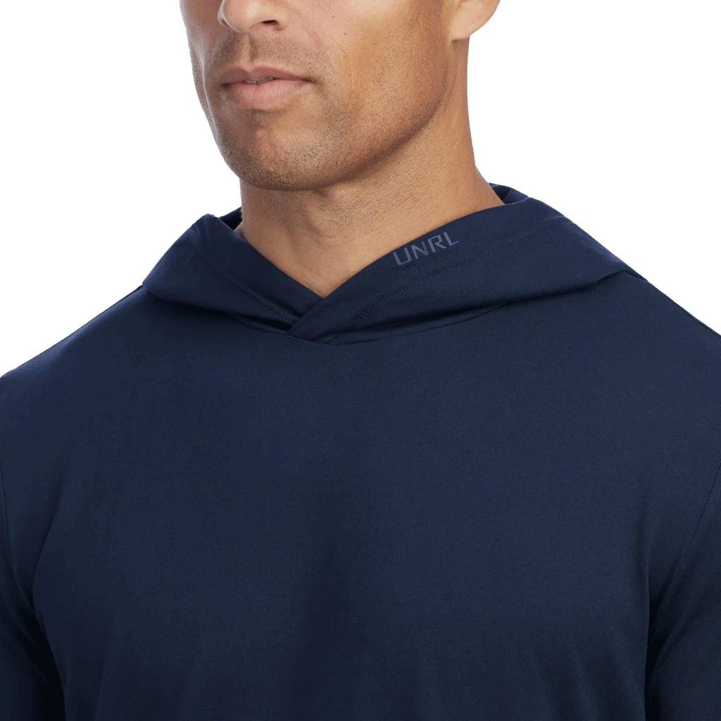UNRL Men's Midnight Navy Ultra Hooded Long Sleeve