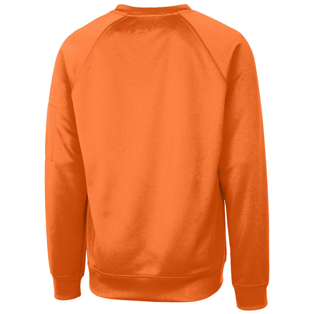 Clique Unisex Orange Lift Eco Performance Crewneck Sweatshirt