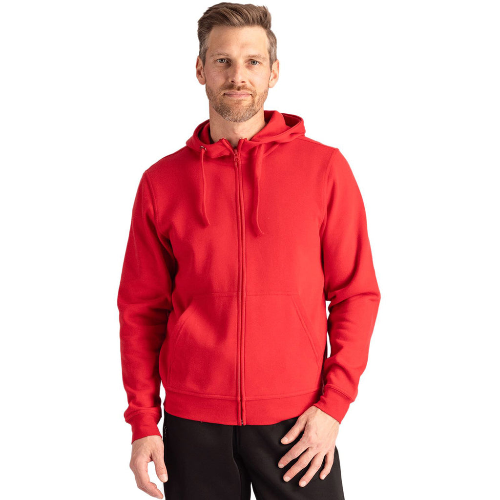 Clique Unisex Red Stockholm Full Zip Hoodie