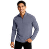 Clique Men's Navy Heather Dash Recycled Quarter Zip Pullover