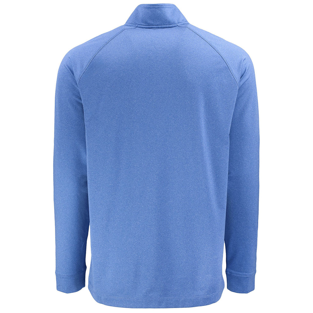Clique Men's Royal Blue Heather Dash Recycled Quarter Zip Pullover