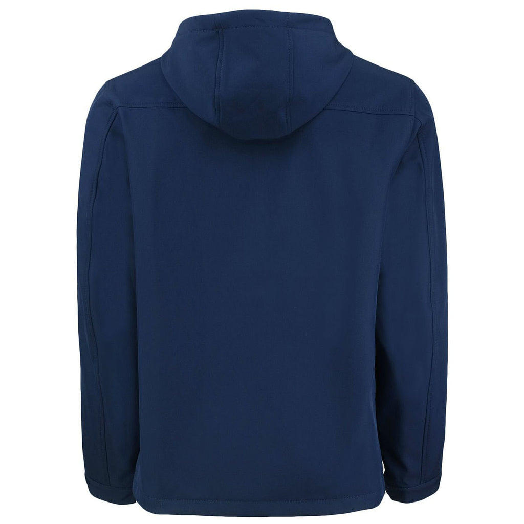 Clique Men's Dark Navy Telemark Eco Stretch Softshell Full Zip Hooded Jacket