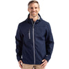 Clique Men's Dark Navy Telemark Eco Stretch Softshell Full Zip Hooded Jacket