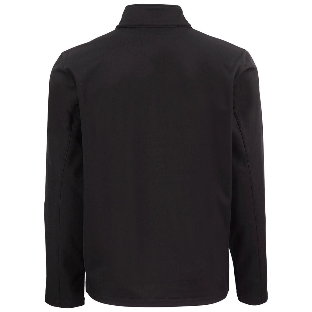 Clique Men's Black/Pure Slate Tempo Stretch Full Zip Softshell Jacket