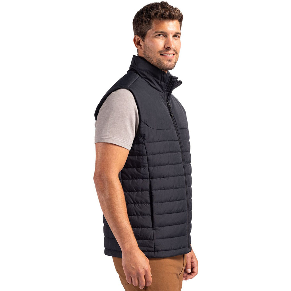 Clique Men's Black Elevation Eco Full Zip Puffer Vest