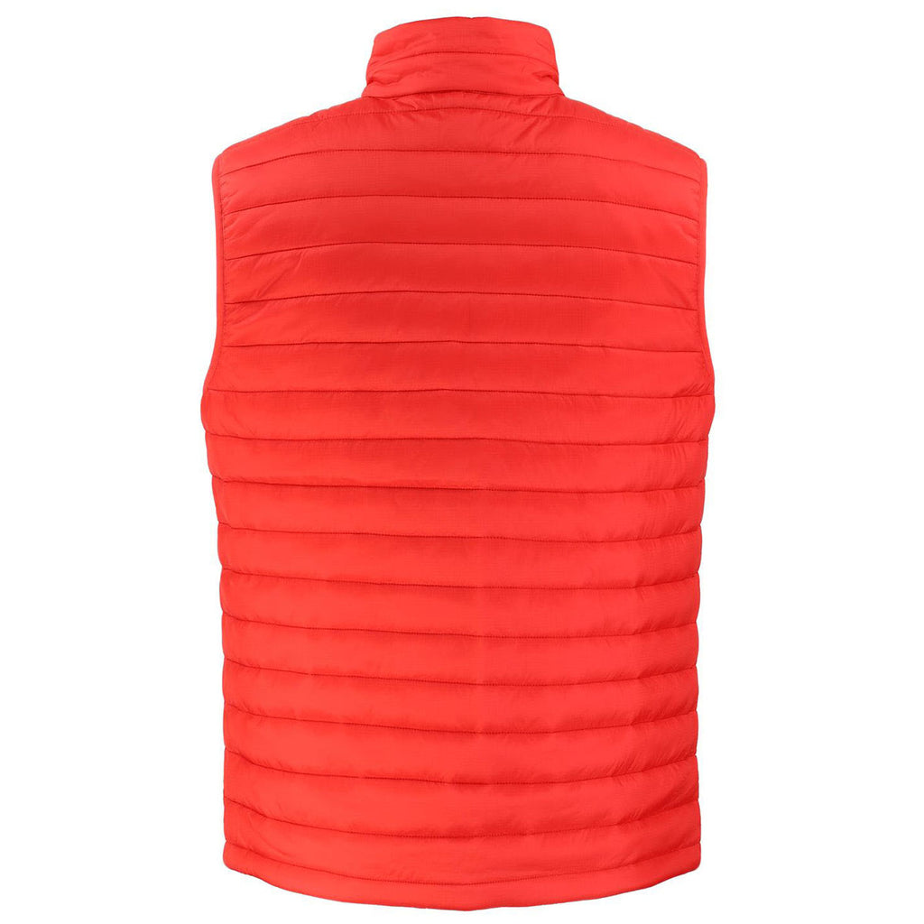 Clique Men's Red Valhalla Full Zip Puffer Vest